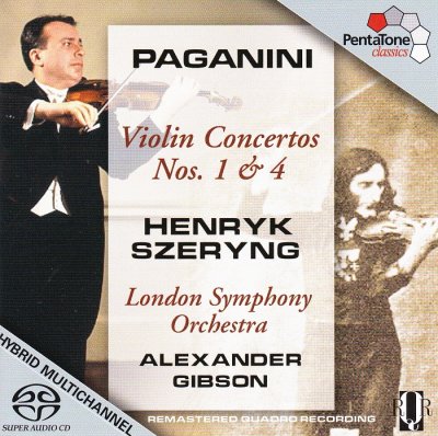 Henryk Szeryng, The London Symphony Orchestra ‎- Paganini: Violin Concertos Nos. 1 & 4 (2007) SACD-R